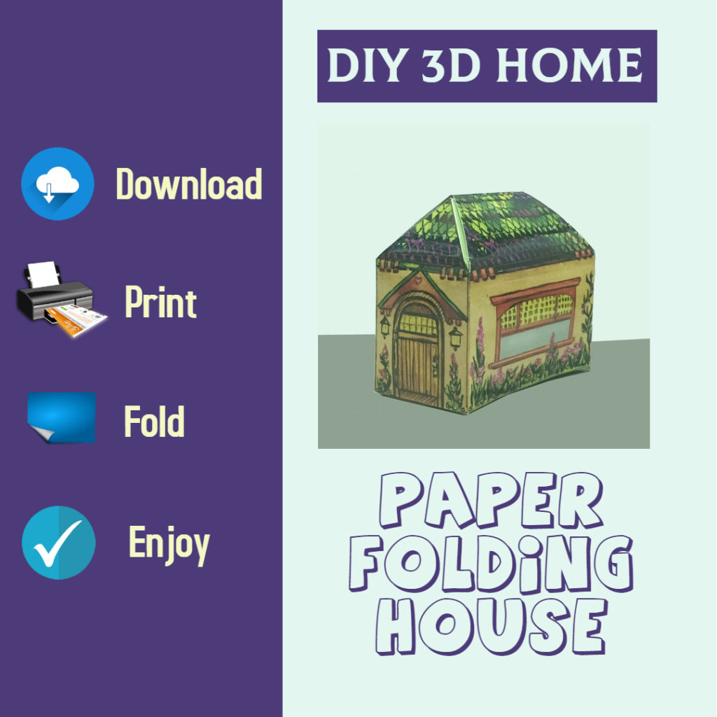 Printed farmhouse, 3D DIY Paper folding house Project Hub