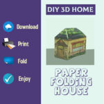 PH_DG_004 – Printed farmhouse, D DIY Paper folding house