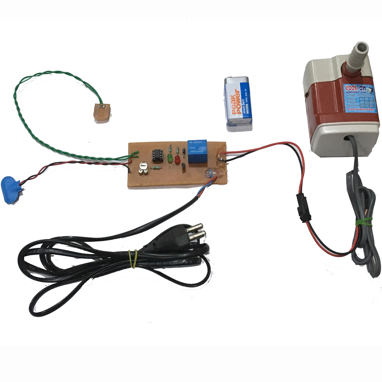 Automatic Plant Irrigation System using Soil moisture sensor (AC LOAD