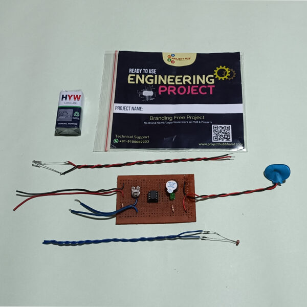 PH_EP_087-1 LASER Security System, LED & LDR Based Security System on Dotted/multipurpose PCB