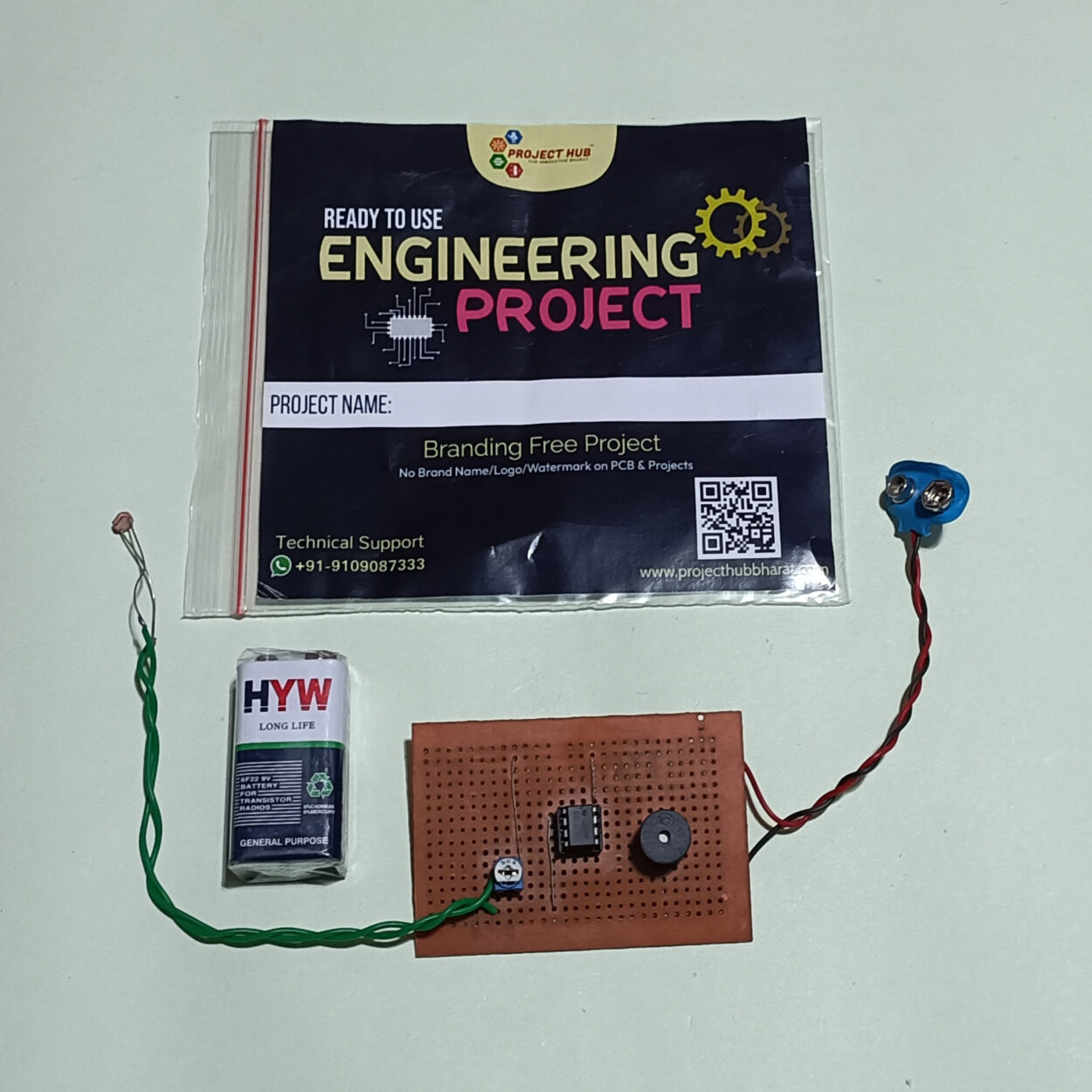 Morning Alarm Ready to use Project Kit on Dotted/multipurpose PCB board