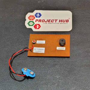 Simple Electronic Buzzer on Dotted PCB