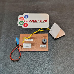 Simple Pressure Alarm System on Dotted PCB